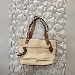 Born Concept Shoulder Bag in Cream and Tan